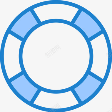 救生圈接口73蓝色图标图标