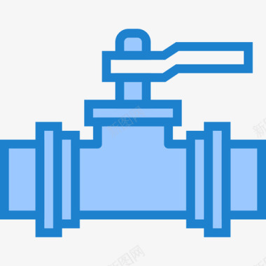 蓝色水管阀门水管工4蓝色图标图标
