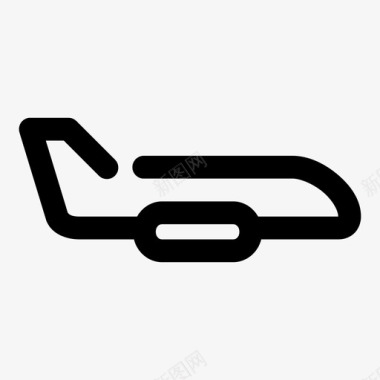 高科技客机飞机空中客车客机图标图标
