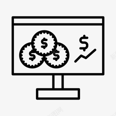 财务工作汇报演示业务财务资金管理图标图标
