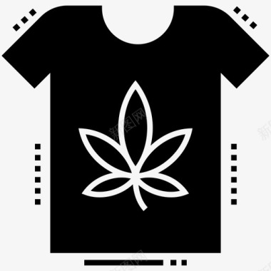 大麻t恤广告大麻印花图标图标