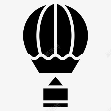 热气球运输工具图标图标