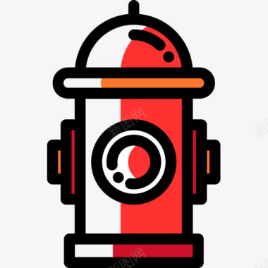 常用消防标识消防栓城市元素39颜色省略图标图标
