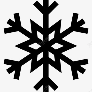 雪花冬季47直线型图标图标