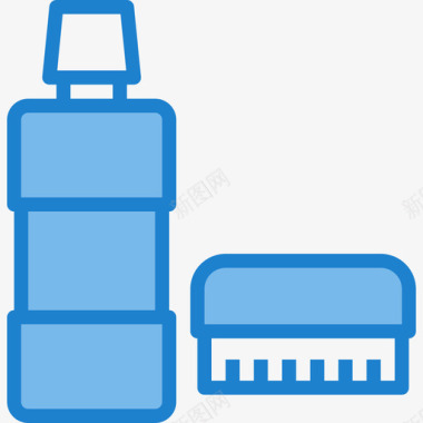 洗涤洗涤剂浴室14蓝色图标图标