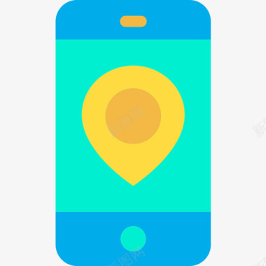 短信手机icon智能手机地图和导航7平板图标图标