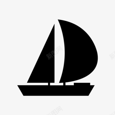 帆船航海海洋图标图标