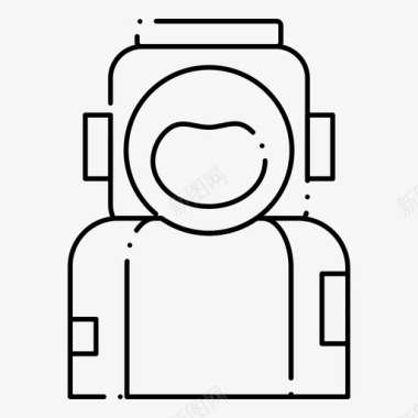 宇航员头盔太空人图标图标