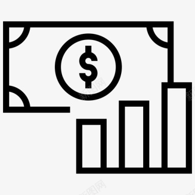 钱的素材支出收入钱图标图标