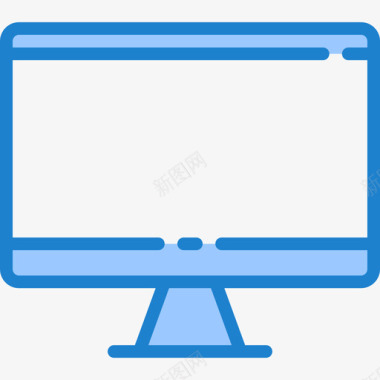显示器计算机硬件15蓝色图标图标