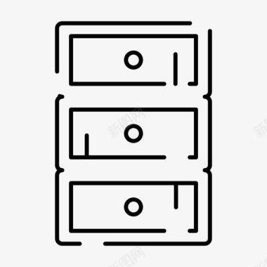 柜子柜子v3抽屉式图标图标