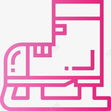 溜冰鞋圣诞140渐变图标图标