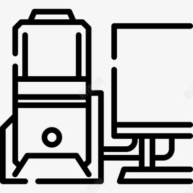 游戏图标电脑游戏20线性图标图标