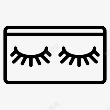 假睫毛美容化妆图标图标