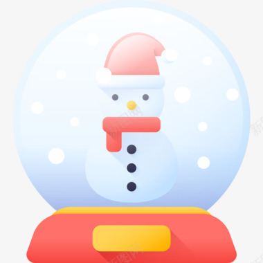 雪花地球仪圣诞158彩色图标图标