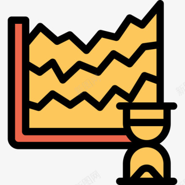 橙色芒果分析分析和图表线颜色橙色图标图标