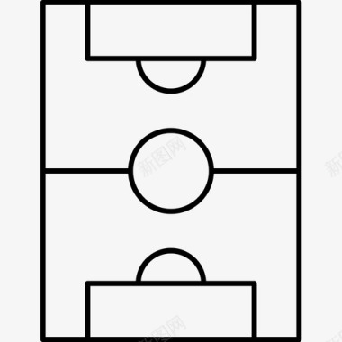 田径体育球场教育足球图标图标