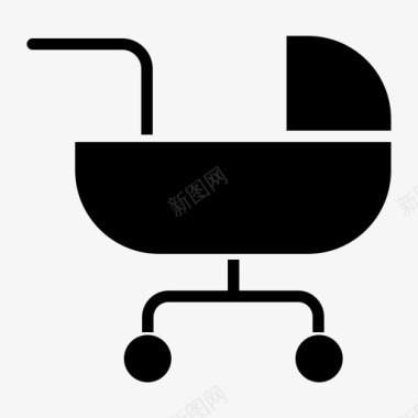 孩子和婴儿婴儿车孩子图标图标