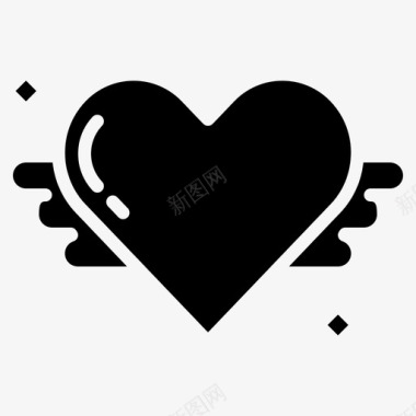 心翼装饰爱情图标图标