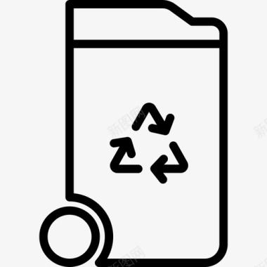 垃圾箱环境回收图标图标