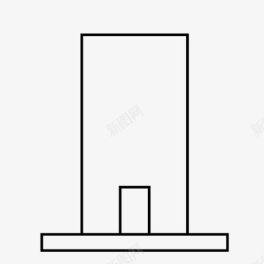 矢量场所建筑楼房建筑物大厦房屋图标图标