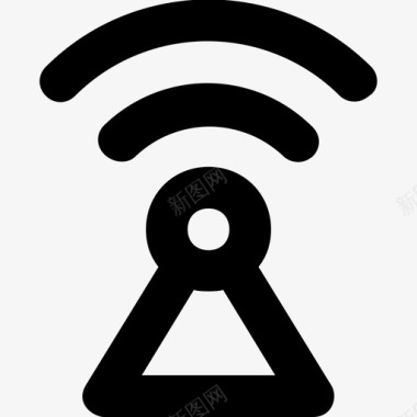 wifi塔天线通信图标图标