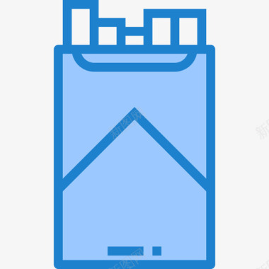 剪香烟香烟保健28蓝色图标图标