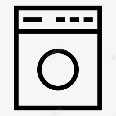 洗衣机电器家用电器图标图标