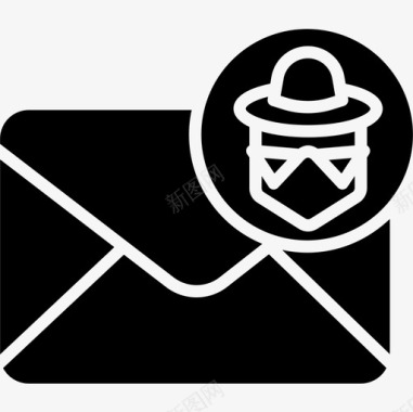 垃圾邮件垃圾邮件网络安全9可靠图标图标