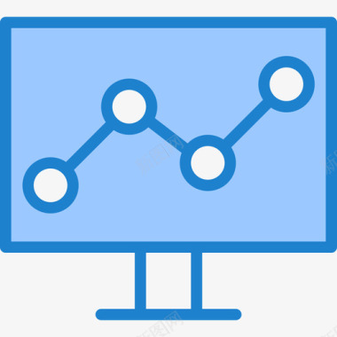 监控矢量图监控搜索引擎优化和在线营销19蓝色图标图标