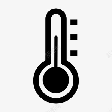 温度计温度测量科学图标图标