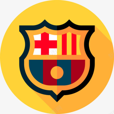 橄榄球巴塞罗那橄榄球盾牌4号平的图标图标