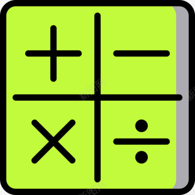 数学数学4线颜色图标图标