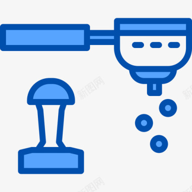 咖啡机咖啡53蓝色图标图标
