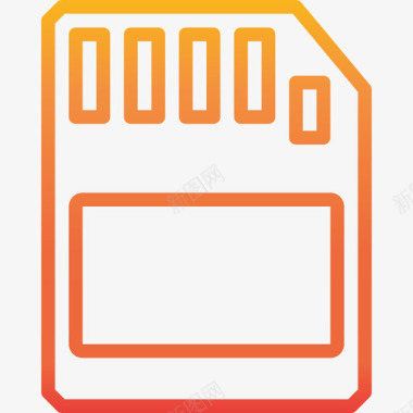 存储卡存储卡计算机硬件13梯度图标图标