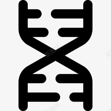 DNA图标Dna科学80线性图标图标