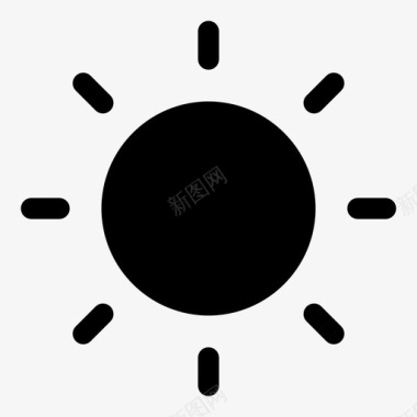 太阳太阳天气预报晴天图标图标
