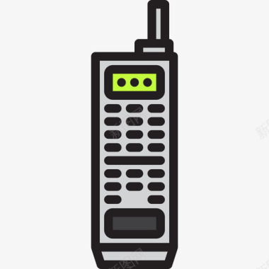 短信手机icon手机复古小工具5线条色图标图标