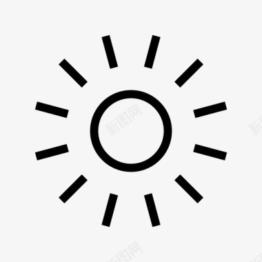 太阳天空阳光图标图标