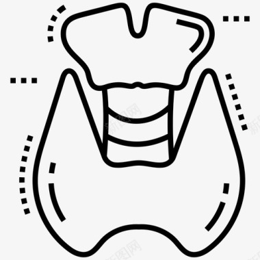 细胞气管牙科硬骨结构图标图标
