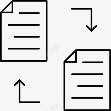 月工作文件共享文档交换图标图标