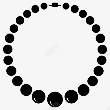 直播间礼物icon珍珠项链礼物珠宝图标图标