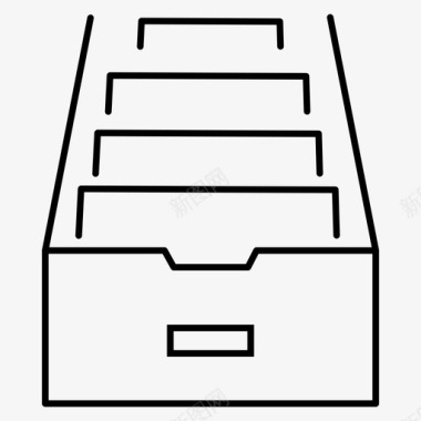 矢量柜子档案箱子柜子图标图标