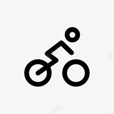 自行车运动员运动应用图标图标