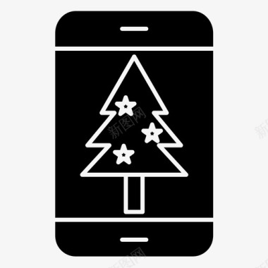 圣诞节庆祝活动手机图标图标