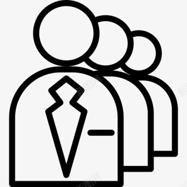 办公室人员标牌人员文具和办公室4直系图标图标