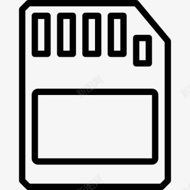 存储卡存储卡计算机硬件8线性图标图标