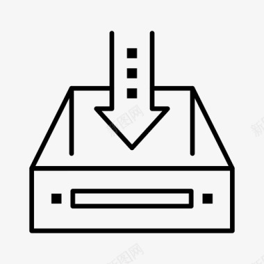 空货架收件箱文件柜文档图标图标