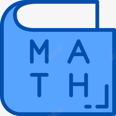 蓝色光效数学数学5蓝色图标图标