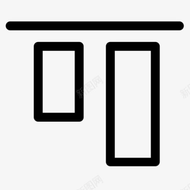 图标返回顶部顶部对齐基本图标6轮廓图标